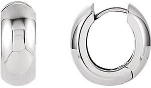 Hoop Earrings, Sterling Silver (16.75mm) in Saudi Arabia