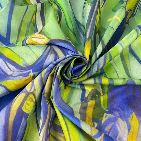 IcosaMro Irises Tapestry Wall Hanging for Bedroom Vincent Van Gogh Iris Landscape Wall Art Blue Flower Floral Tapestries 60"x 51" Hemmed Edges, Green in Saudi Arabia