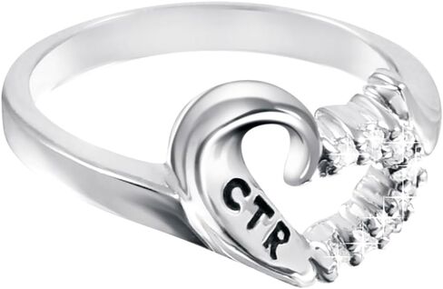 Ringmasters Sweetheart with a Cubic Zirconium LDS CTR Ring Choose the Right Faith Ring | Keepsake LDS Jewelry in Kuwait