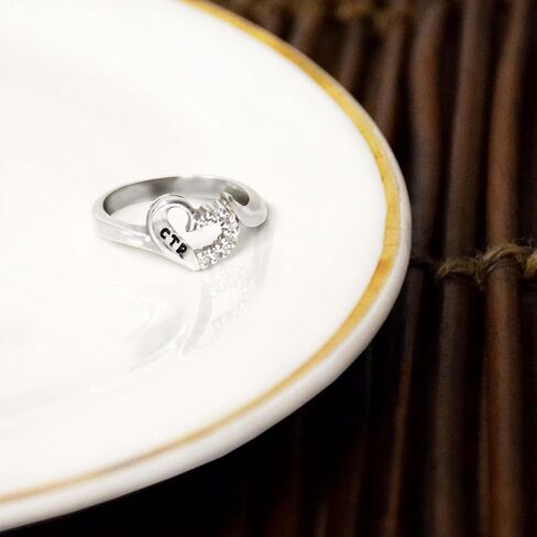 Ringmasters Sweetheart with a Cubic Zirconium LDS CTR Ring Choose the Right Faith Ring | Keepsake LDS Jewelry in Kuwait
