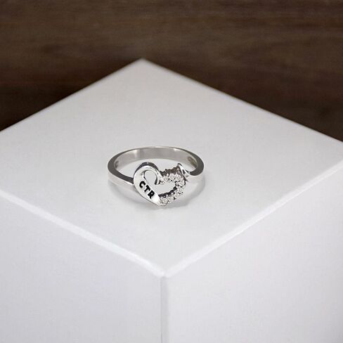 Ringmasters Sweetheart with a Cubic Zirconium LDS CTR Ring Choose the Right Faith Ring | Keepsake LDS Jewelry in Kuwait