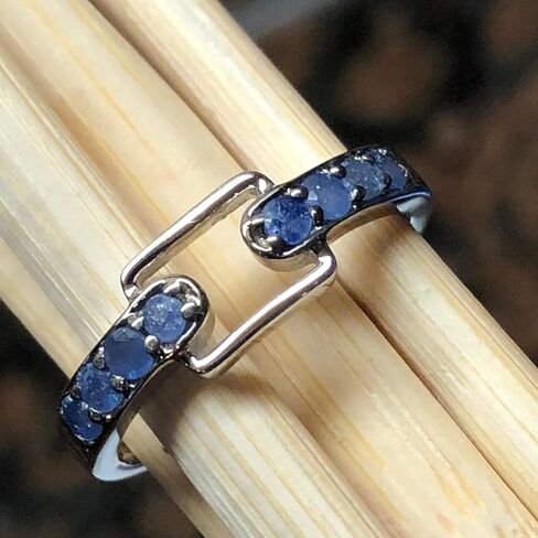 Natural Blue Sapphire 925 Solid Sterling Silver Ring in Saudi Arabia