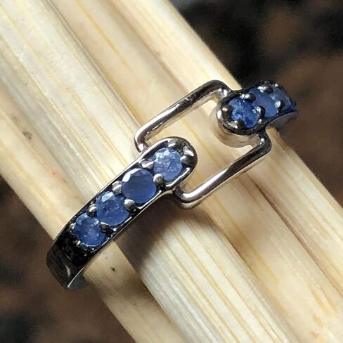 Natural Blue Sapphire 925 Solid Sterling Silver Ring in Saudi Arabia