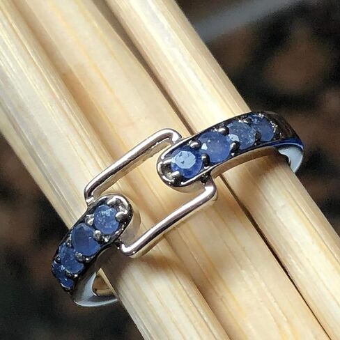 Natural Blue Sapphire 925 Solid Sterling Silver Ring in Saudi Arabia