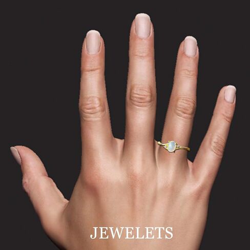 925 Silver 5x7 mm Ring Blank with Oval Prong Setting – 2 CZ Side Stones | DIY Jewelry Ring Base for Cabochon | Gold Plated Fine Jewelry Mount in Saudi Arabia