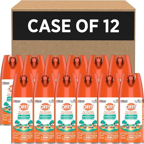 SC Johnson Professional Off! FamilyCare Insect Repellent, Smooth & Dry, 2.5 fl oz, 12 Count in Saudi Arabia