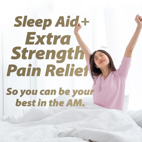 GoodSense Acetaminophen PM, Pain Reliever Plus Nighttime Sleep Aid, Extra Strength, 100 Count in Kuwait