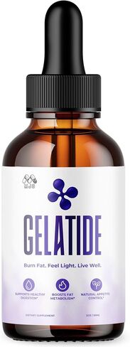 Gelatide Drops, Official Gelatide Health Support Formula with All Natural Ingredients, Advanced Active Lifestyle Support Supplement Maximum Strength Vitamin Formula for Women and Men (30 Servings) in Saudi Arabia