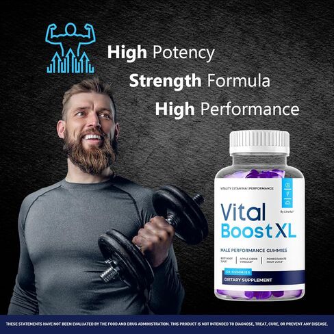 (2 Pack) Vital Boost XL Gummies - Official VitalBoost XL Gummys For Men Premium Natural Ingredients - Maximum Strength, Advanced Formula Support For Overall Health & Wellness, 120 Gummies For 2 Months in Kuwait