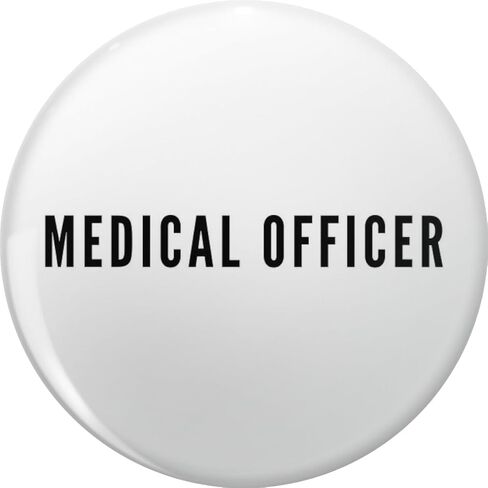 Medical Officer Professional Healthcare Worker Round Pin Lapel Pin Brooch Steel Pins Badge 0.75" in Kuwait