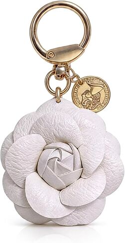 choice of all Flower Keychain Leather Bag Charm Floral Purse Charm Handbag Backpack Tote Accessory Spring Gift for Women in Kuwait