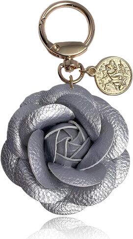 choice of all Flower Keychain Leather Bag Charm Floral Purse Charm Handbag Backpack Tote Accessory Spring Gift for Women in Kuwait