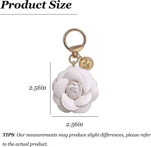 choice of all Flower Keychain Leather Bag Charm Floral Purse Charm Handbag Backpack Tote Accessory Spring Gift for Women in Kuwait