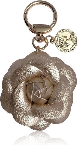 choice of all Flower Keychain Leather Bag Charm Floral Purse Charm Handbag Backpack Tote Accessory Spring Gift for Women in Kuwait