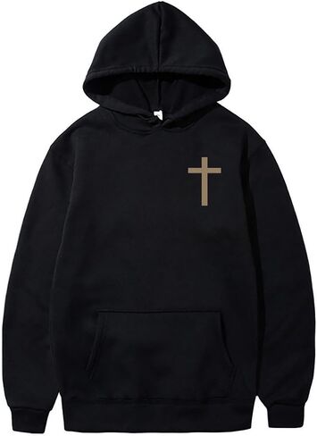 Faith Over Fear Hoodie Christian Sweatshirt Religious Shirts God Bible Verse Cross Pullover in Kuwait