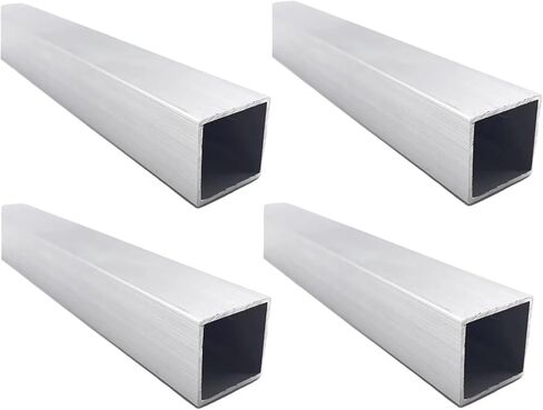 Aluminum Square Tubing 2Pcs 50mm x 50mm x 1000mm Long Wall Thickness 2mm, 2 Pack Aluminum Structural Square Tube 2 x 2 x 0.08 x 39.37" inch in Kuwait