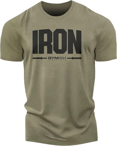 Gymish Lifestyle Iron Workout Shirt for Men, Deadlift Lifting T-Shirt in Kuwait