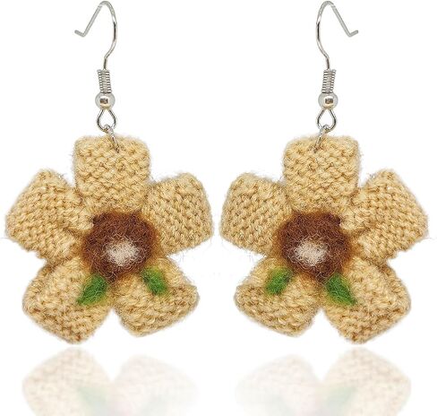 Handmade Cute Crochet Earrings for Women, Small Fruit Earrings For Holiday Gifts in Kuwait