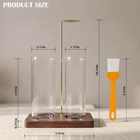 2 in 1 Anti-Ash Incense Holder for Sticks, Upside Down Hanging Incense Burner with Removable Glass Ash Catcher and Wooden Base, Modern Vertical Zen Decor for Home Office Yoga Meditation Room in Saudi Arabia