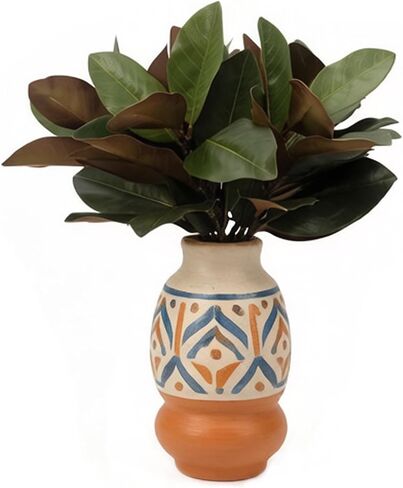 Magnolia Artificial Leaves Branches, 3D Magnolia Stem Life-Like Faux Leaves Twigs for Indoor Vase Filling Home Office Hotel Table Decor, 4 Pack, 22 Inch in Saudi Arabia