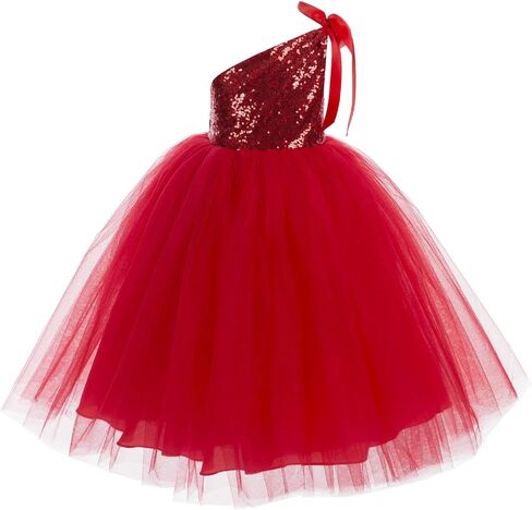 ekidsbridal One-Shoulder Sequin Tutu Junior Flower Girl Dresses Princess Dresses 182 in Kuwait