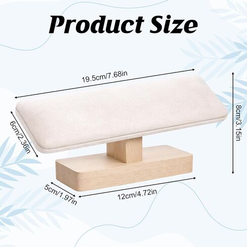 Watch Stand, Wooden T-Bar Velvet Bracelet Holder Jewelry Organizer Jewelry Organizer Holder for Home Use Retail Display, Space Saving Bangle Pendants Tower Rack in Saudi Arabia
