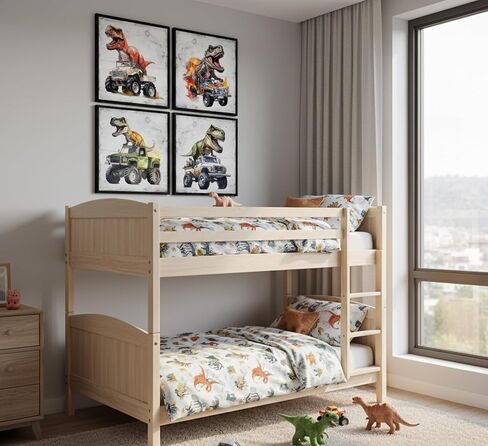 4Pcs Dinosaur Truck Nursery Canvas Wall Art Funny Vintage Boys Room Poster Prints Cool Truck Pictures Retro Dino Wall Decor for Kids Room Playroom Bedroom Home Decoration 12x12 in Unframed in Saudi Arabia