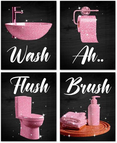 GYNNCRIO Inspirational Gym Poster, Wall Decor For Home, Office, Or Gym，Motivational Wall Art For College Girls & Boys, Set of 4 (8x10 Unframed) -A07 in Kuwait