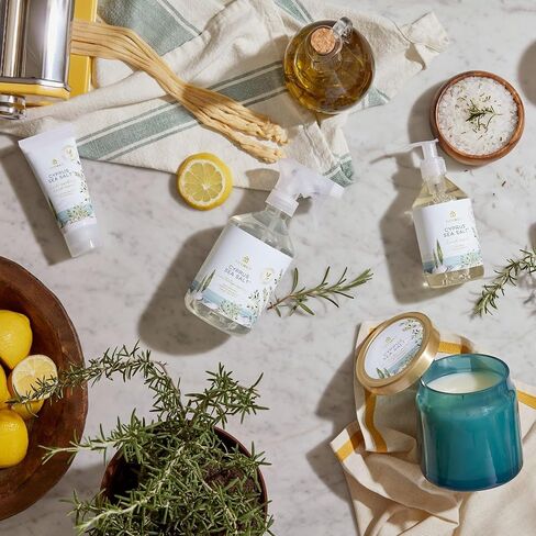 Thymes Poured Glass Jar Candle - Scented Candle for a Fresh Home Fragrance - Aromatherapy Candle in Glass Jar (Cyprus Sea Salt) in Kuwait