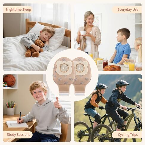 20pcs Kids Colostomy Bag, Disposable Children Drainable Ostomy Bag, One Piece Stoma Bag Ostomy Bag 15mm-40mm Cut-to-Fit, Colostomy Supplies for Surgery Stoma Care in Saudi Arabia
