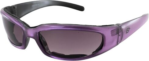 Birdz Eyewear Chill Women's Padded Motorcycle Sunglasses Purple Frames with Super Dark Lenses in Kuwait