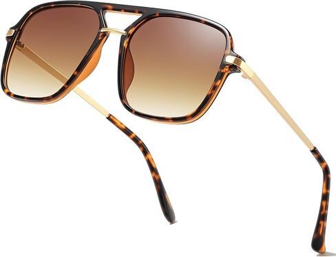 Classic Square Sunglasses for Women & Men 90s Vintage Shades Trendy Aviator Glasses in Saudi Arabia