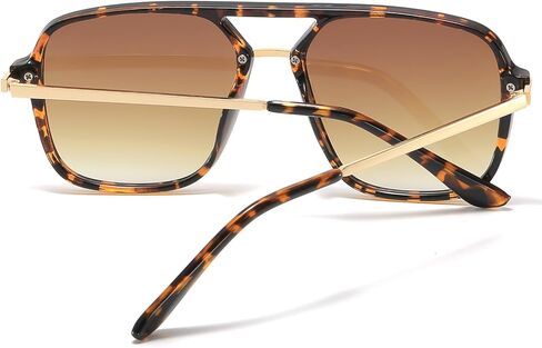 Classic Square Sunglasses for Women & Men 90s Vintage Shades Trendy Aviator Glasses in Saudi Arabia