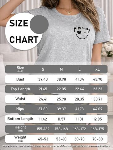2PCS Women's Leopard Print Pajama Set, Short Sleeve Top and Shorts, Comfy Lightweight Lounge Home Sleepwear Pjs in Kuwait