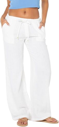 Roxy Iyla Women's Pants - Cloud Dancer Solid in Kuwait