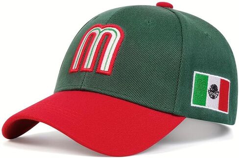 Mexico National Team Baseball Cap - World Cup Windmill Logo, UV Protection Adjustable Hip Hop Snapback Hat for Men Women in Kuwait