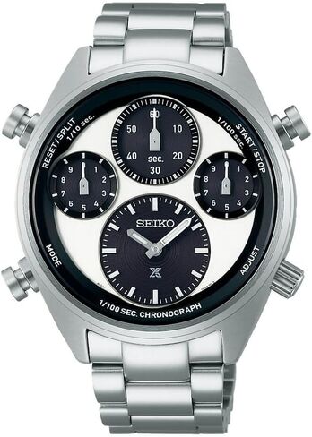 SEIKO Men's Blue Dial Silver Stainless Steel Band Prospex Sea Solar Quartz Watch in Kuwait