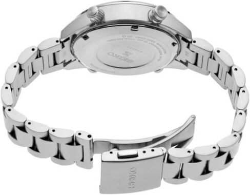 SEIKO Men's Blue Dial Silver Stainless Steel Band Prospex Sea Solar Quartz Watch in Kuwait