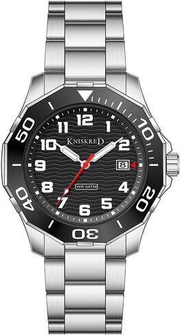 Sports Watch for Men with Easy Read Dial and Stainless Steel Band or Silicone Band Water Resistant in Saudi Arabia