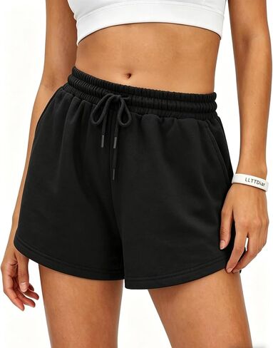 Women's Sports & Recreation Shorts, Summer 2026 Drawstring Soft High Waist Workout Casual Lounge Short with Pockets in Kuwait