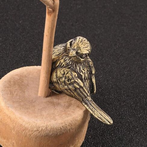 Brass Small Bird,Animals Figurine Decorative,Solid Copper Decorations,Small Brass Metal Statue,Tea Pet Home Decorations, Office Tea Table Statue in Kuwait