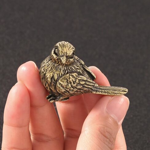 Brass Small Bird,Animals Figurine Decorative,Solid Copper Decorations,Small Brass Metal Statue,Tea Pet Home Decorations, Office Tea Table Statue in Kuwait