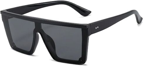 Oversized Sunglasses for Women Men Fashion Square Flat Top Big Black Frame UV Protection Shades in Saudi Arabia