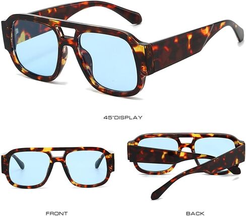 GIFIORE Retro Aviator Square Sunglasses for Women Men 2026 Trending 70s Pilot Sunnies in Saudi Arabia