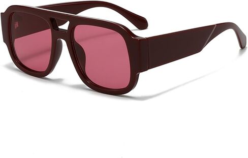 GIFIORE Retro Aviator Square Sunglasses for Women Men 2026 Trending 70s Pilot Sunnies in Saudi Arabia