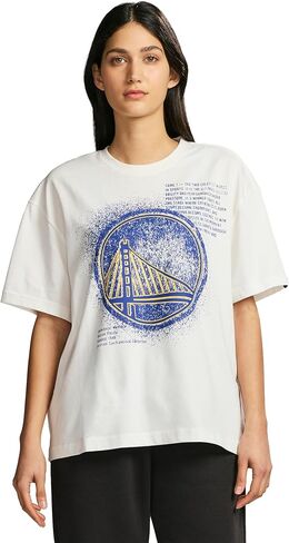 Game 7 Women's NBA Officially Licensed Short Sleeve Spray Paint Graphic Crewneck T-Shirt in Saudi Arabia