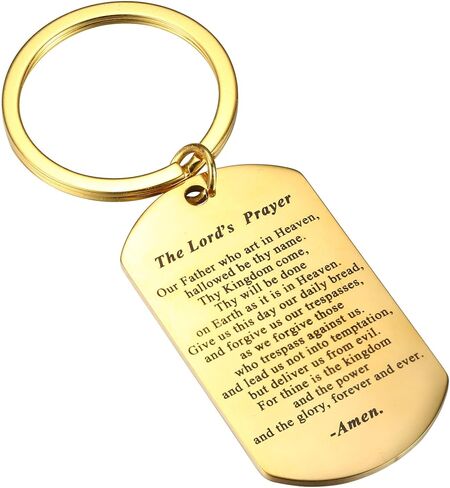 The Lord's Prayer Keychain - Our Father who art in Heaven: Matthew 6:9-13 in Kuwait