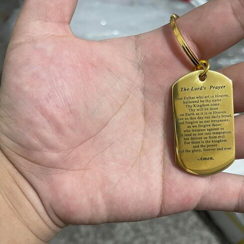 The Lord's Prayer Keychain - Our Father who art in Heaven: Matthew 6:9-13 in Kuwait