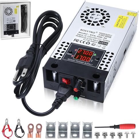 Upgraded AC to DC Converter 5V 12V 24V 30V DC Power Supply Adjustable 0-30V 0-17A 500W Switching Power Supply for Led Strip, Motor Pump, CCTV, 3D Printer, Lab Computer in Saudi Arabia