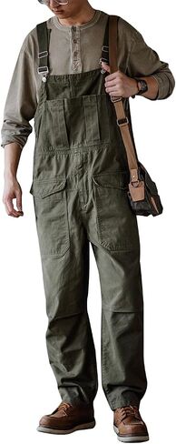 MADEPANTS Crafter Bib Overalls Men's Flap Pockets Dungarees in Saudi Arabia